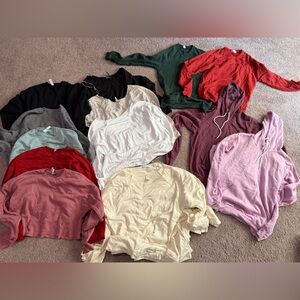 Sweater Hoodie Off Shoulder Women’s size Small Medium Large XL XXL Bundle Lot